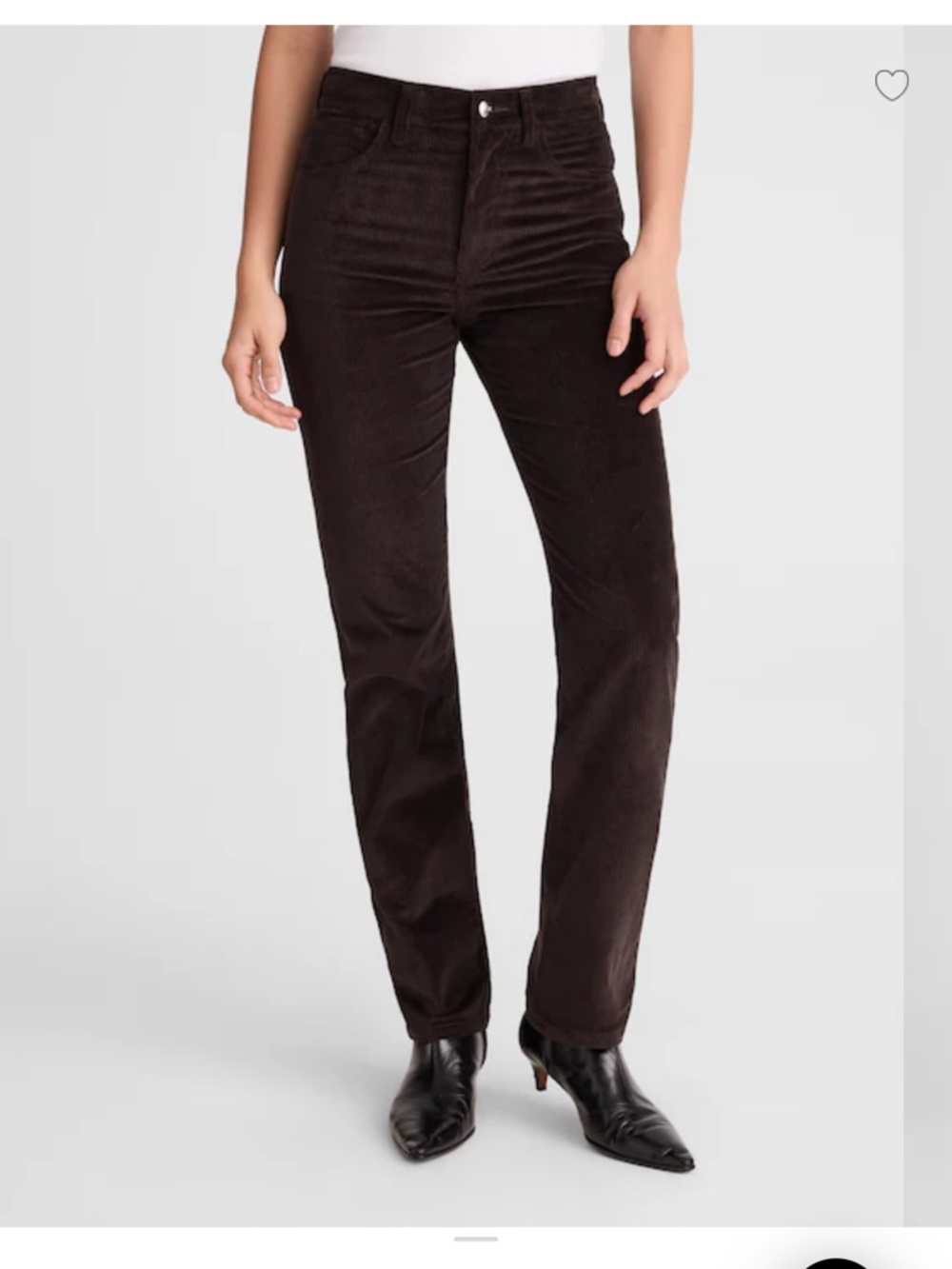 NWT Madewell The Longline Straight Pant in Corduroy